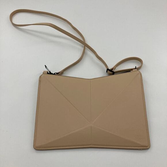 FINELL SMALL TAN LEATHER CROSSBODY BAG - Picture 2 of 14